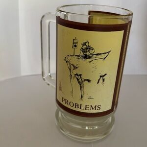 GARY PATTERSON PROBLEMS GLASS MUG THOUGHT FACTORY
